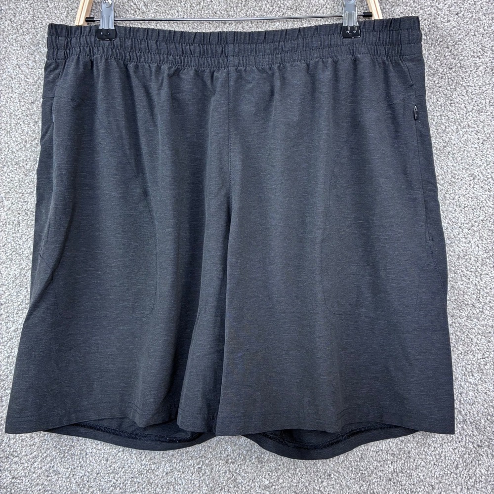 VRST Athletic Shorts Men XL Black Running Gym Training 7in Inseam Zip Pocket
